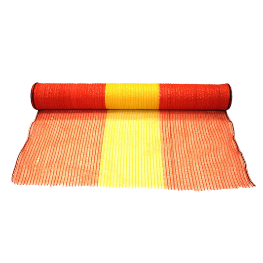 Pinnacle Barrier Netting Woven 1x50m Roll Orange & Yellow