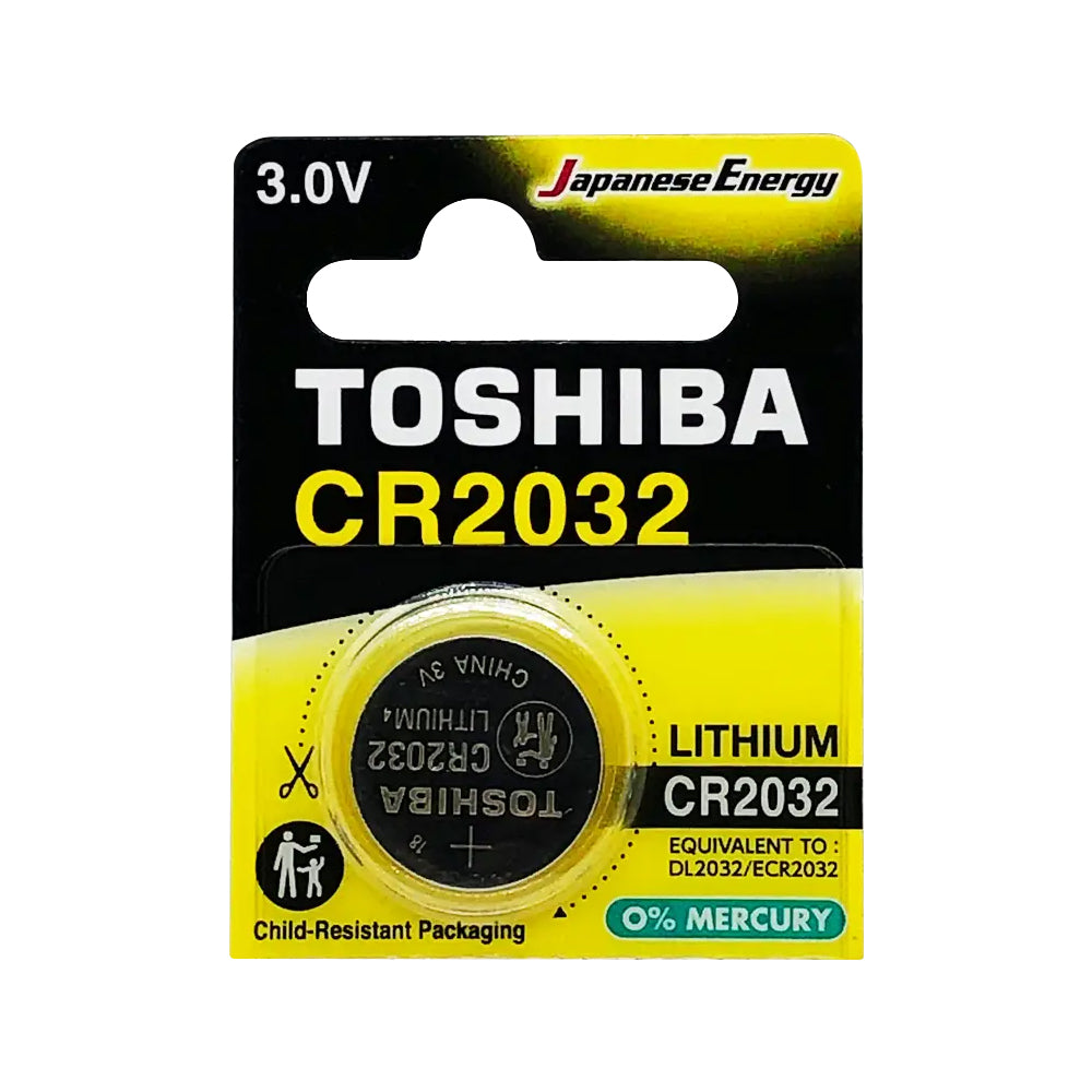3v Lithium Coin Battery (cr2032) Each — Toshiba | Guards on Duty Shop
