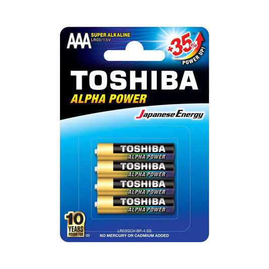 Toshiba Alpha Power Alkaline Aaa - 4 Pack — Toshiba | Guards on Duty Shop