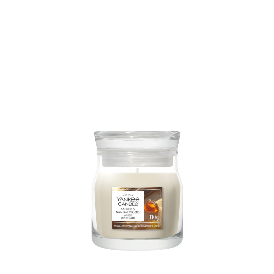 Yankee Candle Signature Small Jar Candle - Amber & Sandalwood
