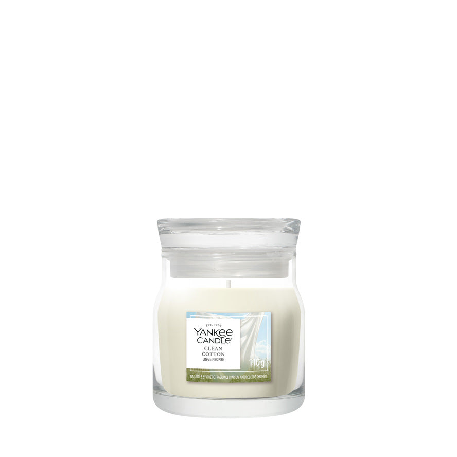 Yankee Candle Signature Small Jar Candle - Clean Cotton