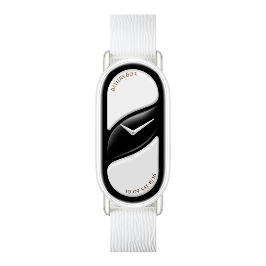 Xiaomi Smart Band 10 Magnetic Kona Leather Strap - Glacier White - Guards On Duty Shop & Security Guards