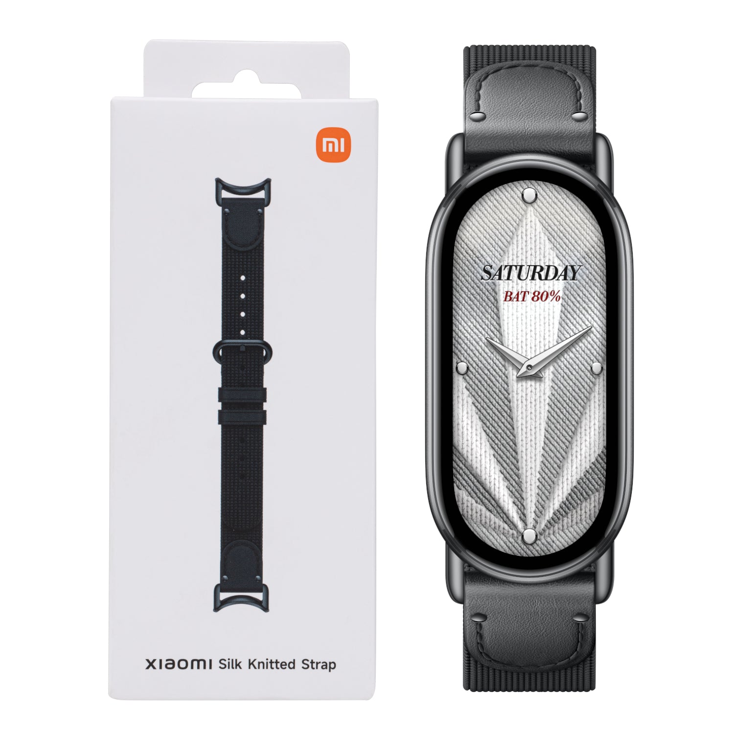 Xiaomi Smart Band 10 Knitted Silk Strap - Ebony Black - Guards On Duty Shop & Security Guards