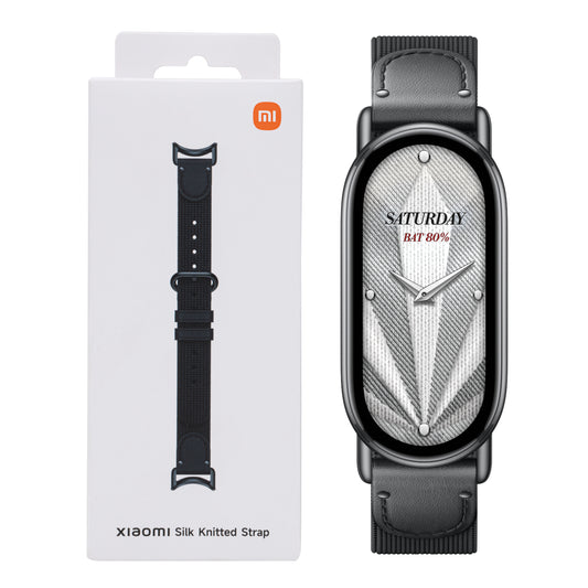 Xiaomi Smart Band 10 Knitted Silk Strap - Ebony Black - Guards On Duty Shop & Security Guards