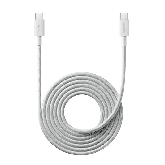 Xiaomi USB4 6A USB Type-C To USB Type-C Braided Cable 2m- (120W, 480 Mbps) - Guards On Duty Shop & Security Guards