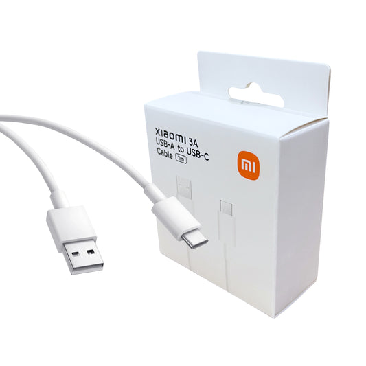 Xiaomi 3A USB-A to USB Type-C Cable 1M - White - Guards On Duty Shop & Security Guards
