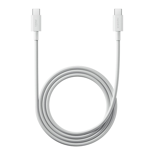 Xiaomi 6A Braided USB Type-C to USB Type-C Cable (1m) - White - Guards On Duty Shop & Security Guards