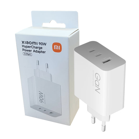 Xiaomi 90W HyperCharge 3-Port Fast Charger – White - Guards On Duty Shop & Security Guards
