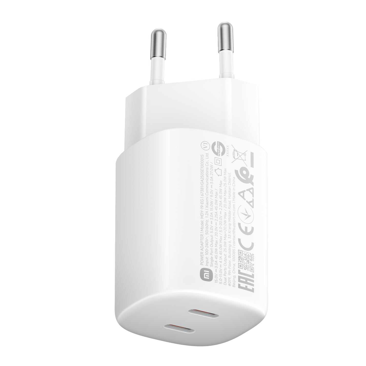 Xiaomi 45W Nano Turbo Power Adapter (2 port) - Guards On Duty Shop & Security Guards