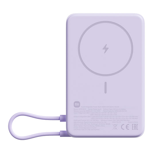 Xiaomi Magnetic Power Bank 10000 with Built-in Stand - Purple - Guards On Duty Shop & Security Guards