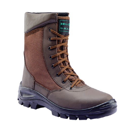 SWAT Boots with Steel Toe & Steel Midsole Sizes 3-13 - Black