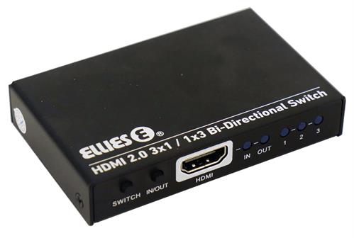 Ellies 3 Port Bi Directional Hdmi Switch