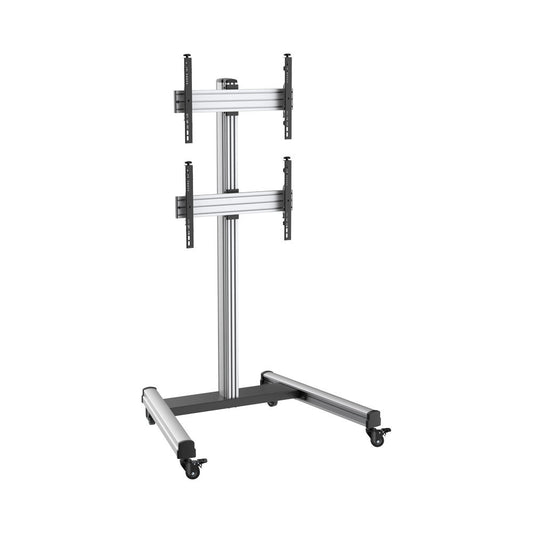 Bracket 40-65in Dual Stacking Trolley 50kg — LinkQnet | Guards on Duty Shop