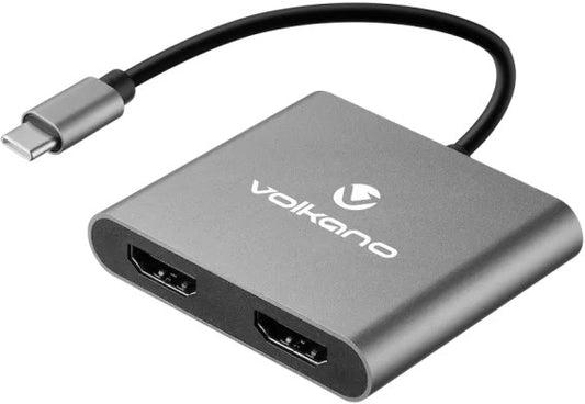 Volkano Expand Series USB C To Dual 4K HDMI Adaptor