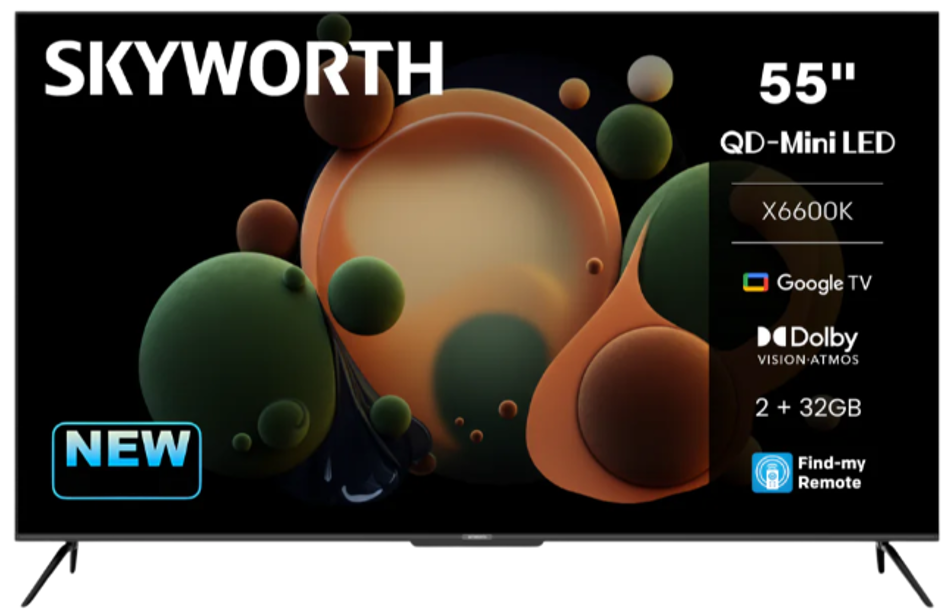 Skyworth 55 Inch UHD 4K QLED Google TV