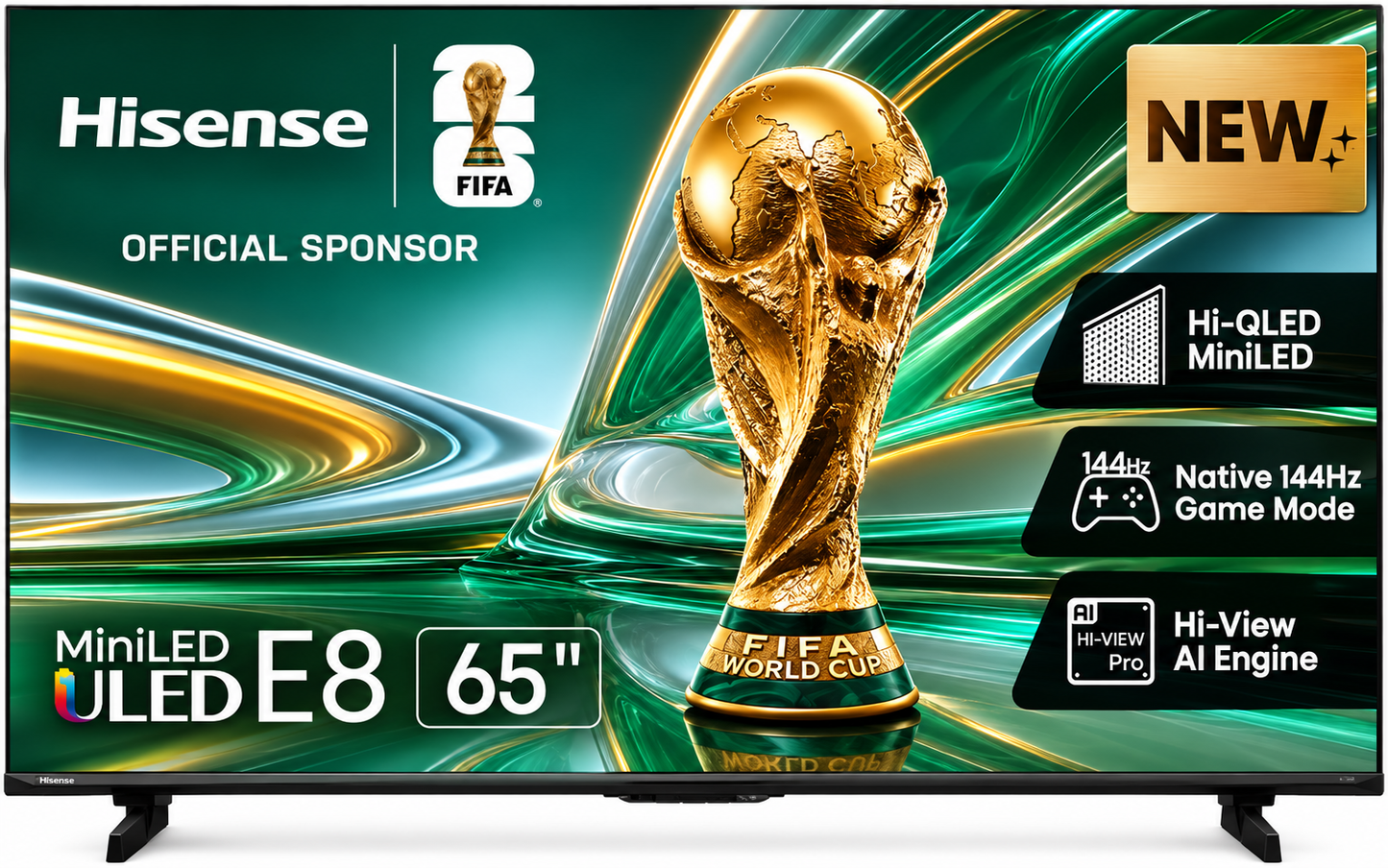 Hisense 65 Inch E8S UHD Mini LED 144Hz Smart TV