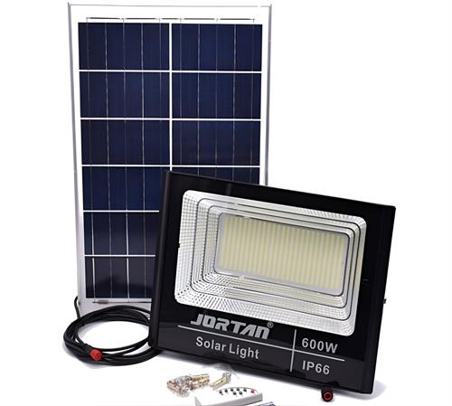 Solarix Jortam 600W Glass Solar Flood Lamp With Solar Panel