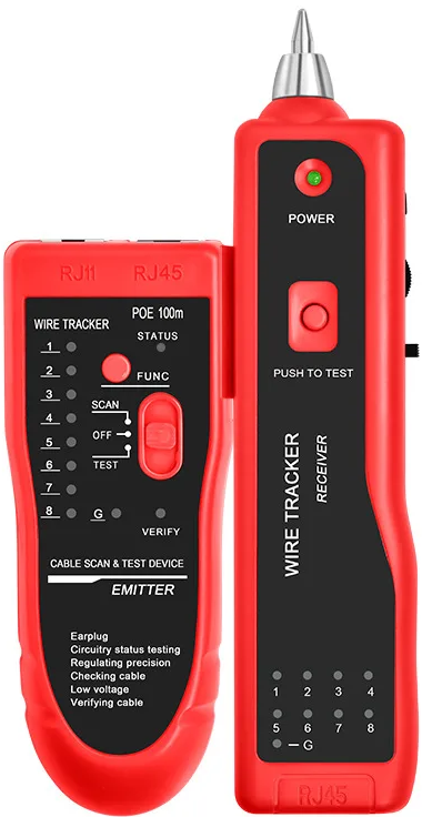 Netix Wire Tracker Receiver And Emitter Cable Scan
