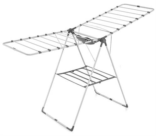 Totally Unique Totally Large Foldable Clothes Dryer Silver With Black Accents