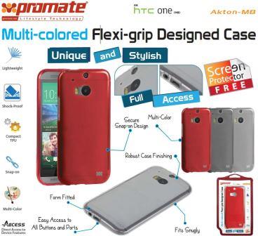 Promate Flexi Grip Akton M8 Multi Colored Case