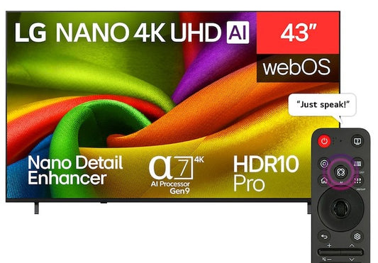 LG 43 Inch NU850B6LA NANO 4K UHD Smart TV