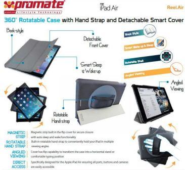 Promate Reel Air -360˚ Rotatable Case