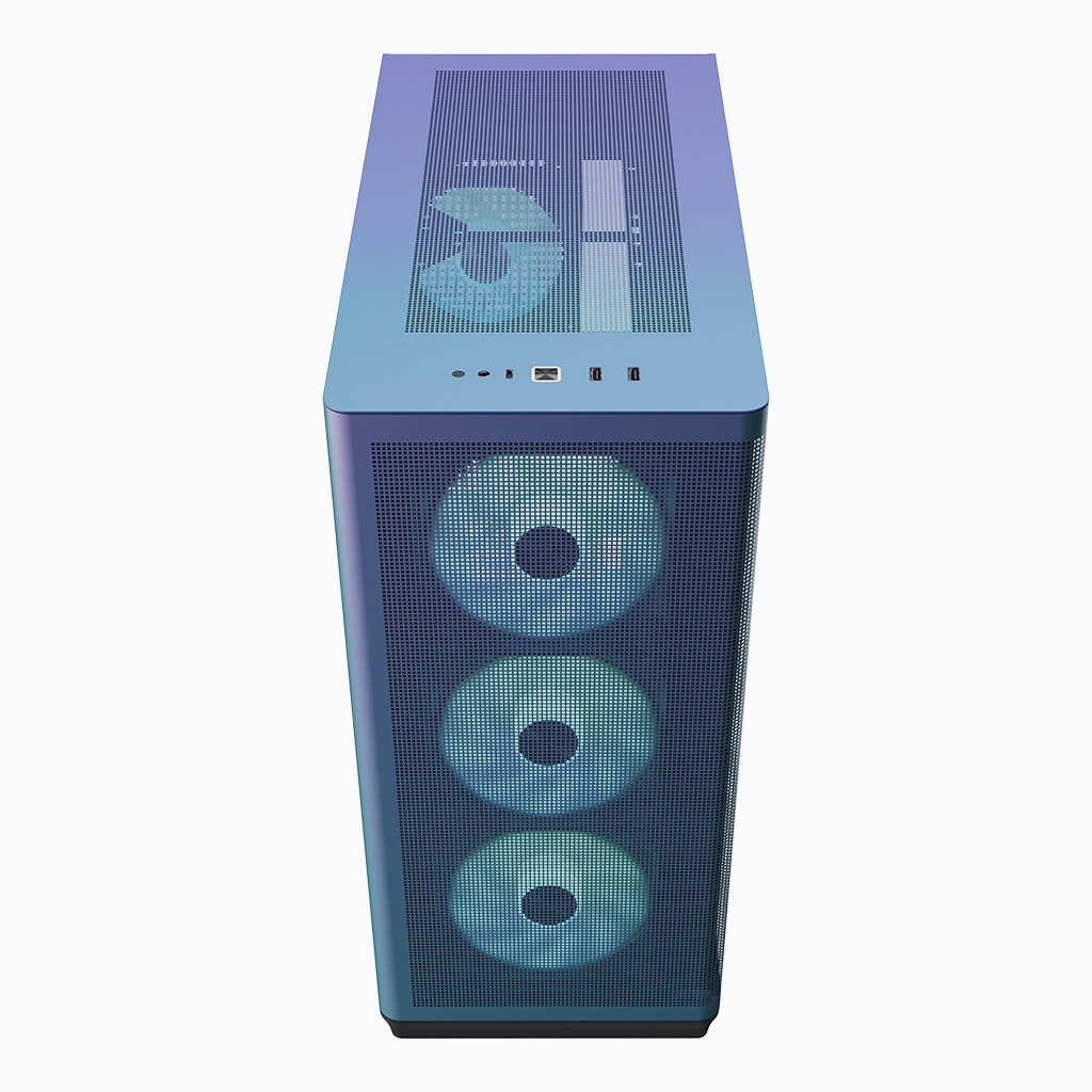 Aerocool APNX C1-R premium ChromaFlair mid-tower ATX case - 4x PWM ARGB Fan Included - 3x2.5'' or 3x 3.5'' - 360mm radiator