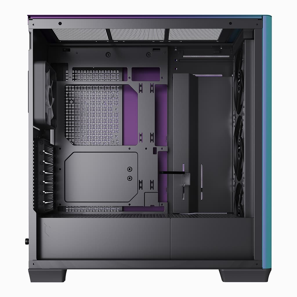 Aerocool APNX C1-R premium ChromaFlair mid-tower ATX case - 4x PWM ARGB Fan Included - 3x2.5'' or 3x 3.5'' - 360mm radiator