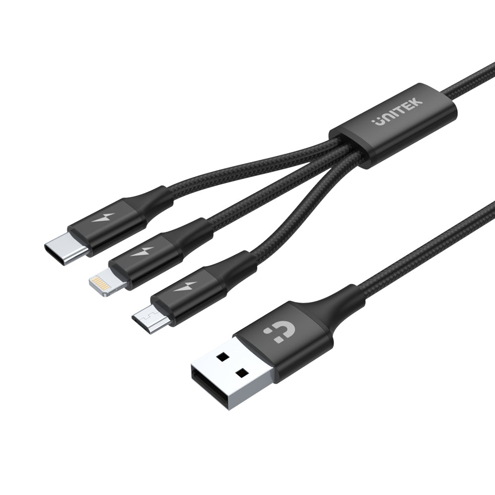 Unitek 1.2m Type-c,micro Usb,light Cable(c14049bk) — Unitek | Guards on Duty Shop