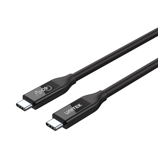 Unitek 0.8m (usb4)type-c (m-m)100w Cab(c14100bk) — Unitek | Guards on Duty Shop