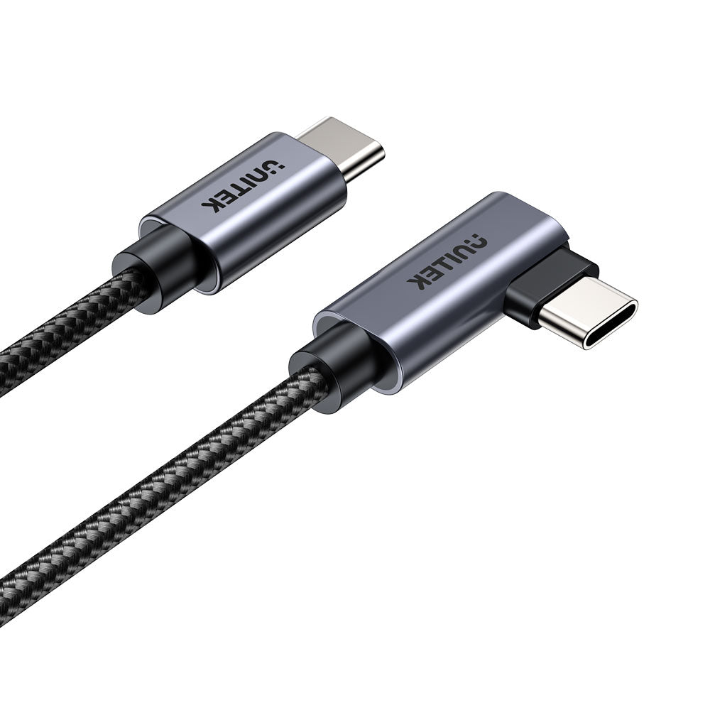 Unitek 100w Usb-c Cable 90 Deg(c14123-bk-0.5m) — Unitek | Guards on Duty Shop