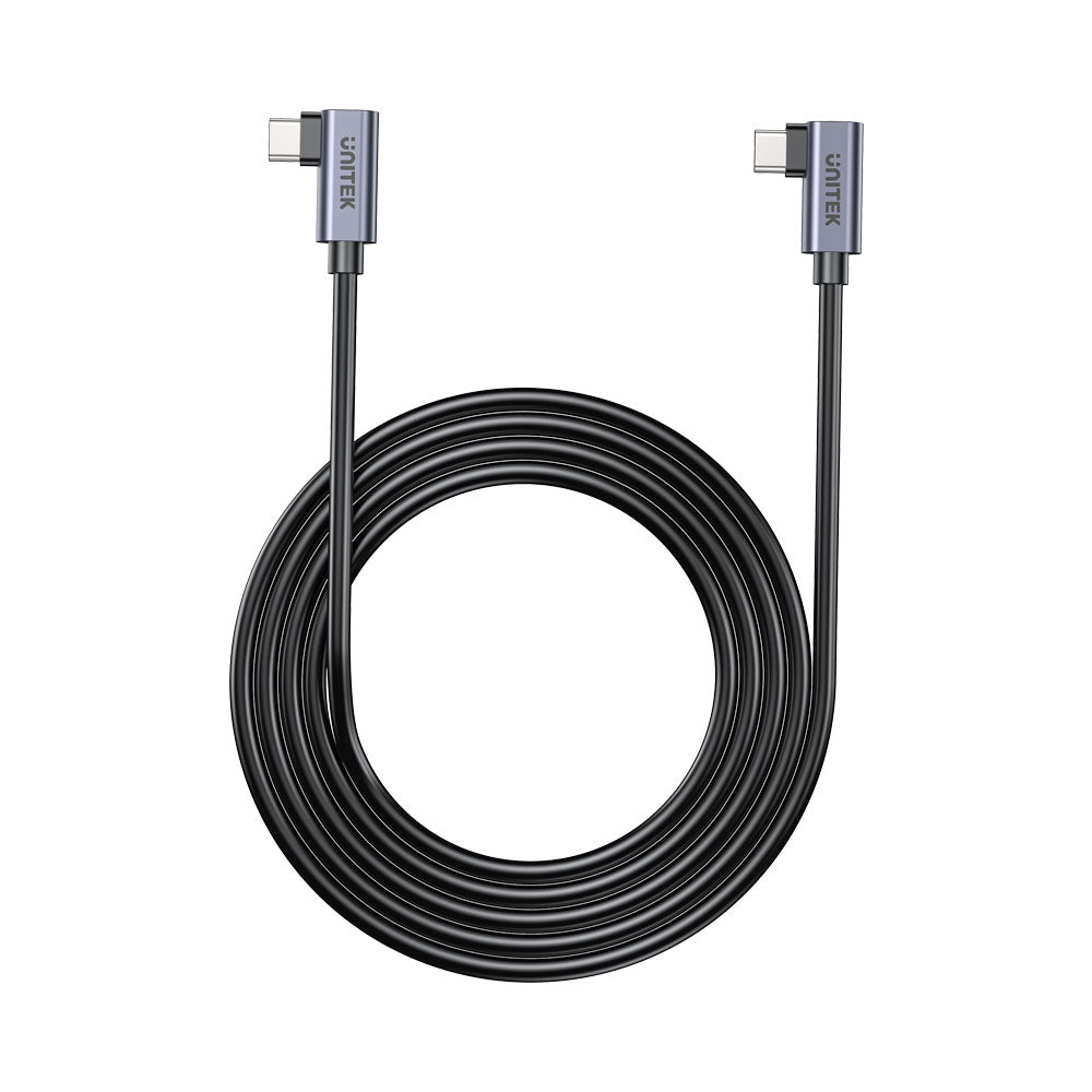 Unitek .5m 100w Usb-c Dual 90-deg Blk(c14147a-0.5) — Unitek | Guards on Duty Shop