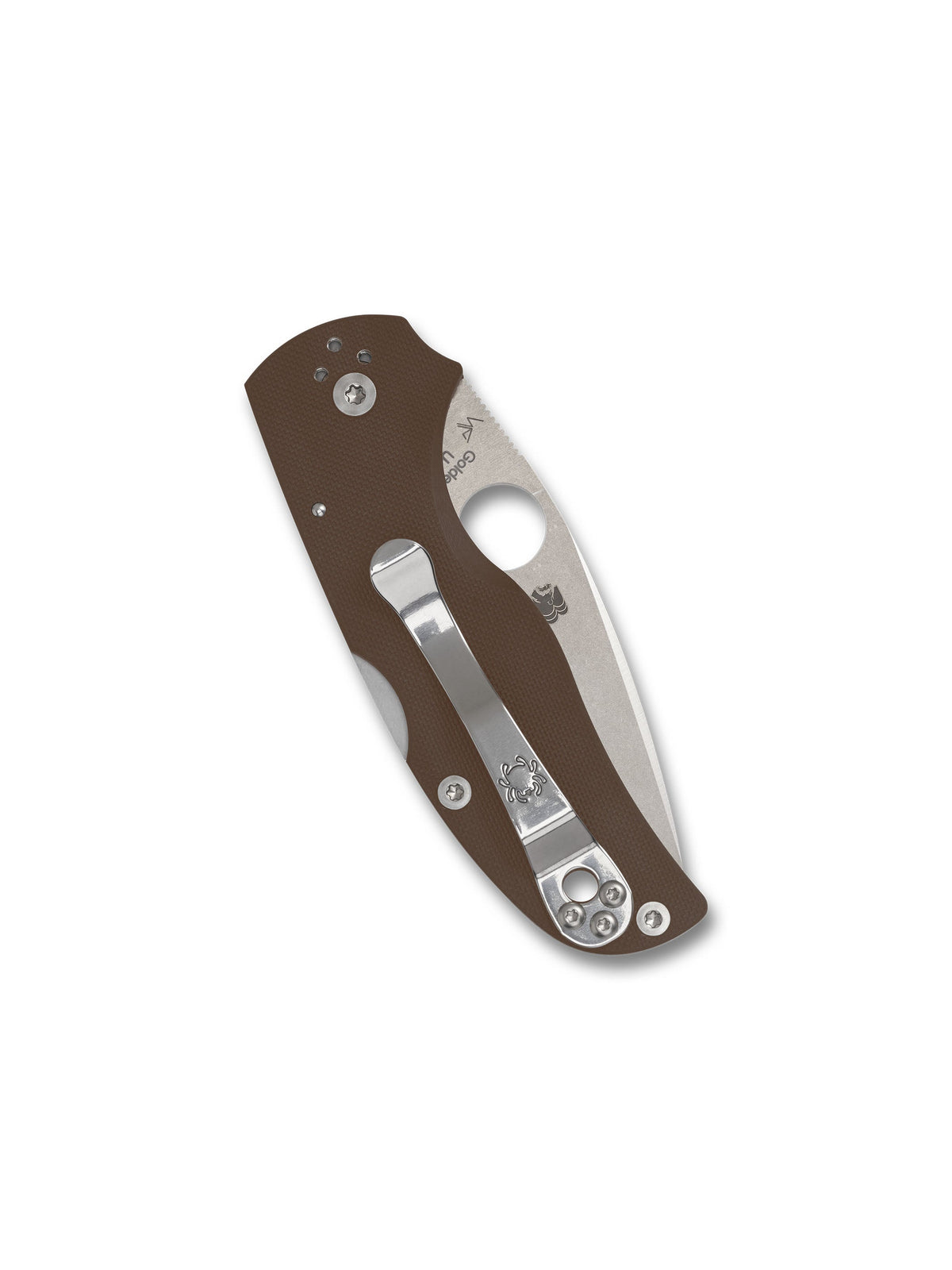 Spyderco SP Native 5 Brown G-10 CPM 15V PlainEdge (C41GPBN15V5)