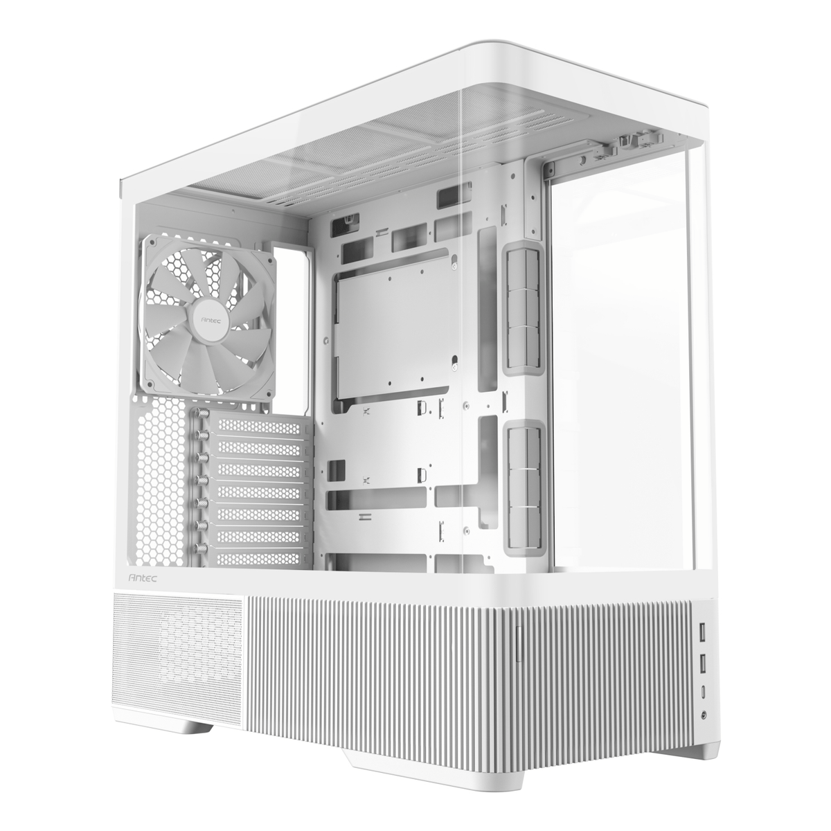 Antec C6 CURVED AIR ATX | Micro-ATX | ITX Mid-Tower Gaming Chassis - White