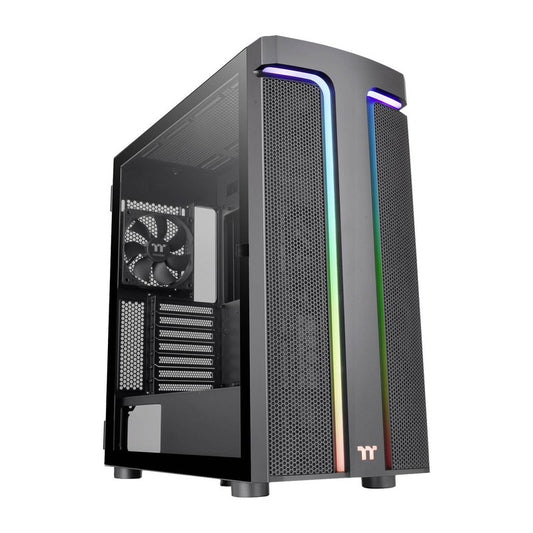 Thermaltake CA-1X4-00M1WN-00 - TT CASE H590 TG ARGB/Black/Win/SPCC/Tempered Glass*1/Lighting Strip/120mm Standard Fan*2