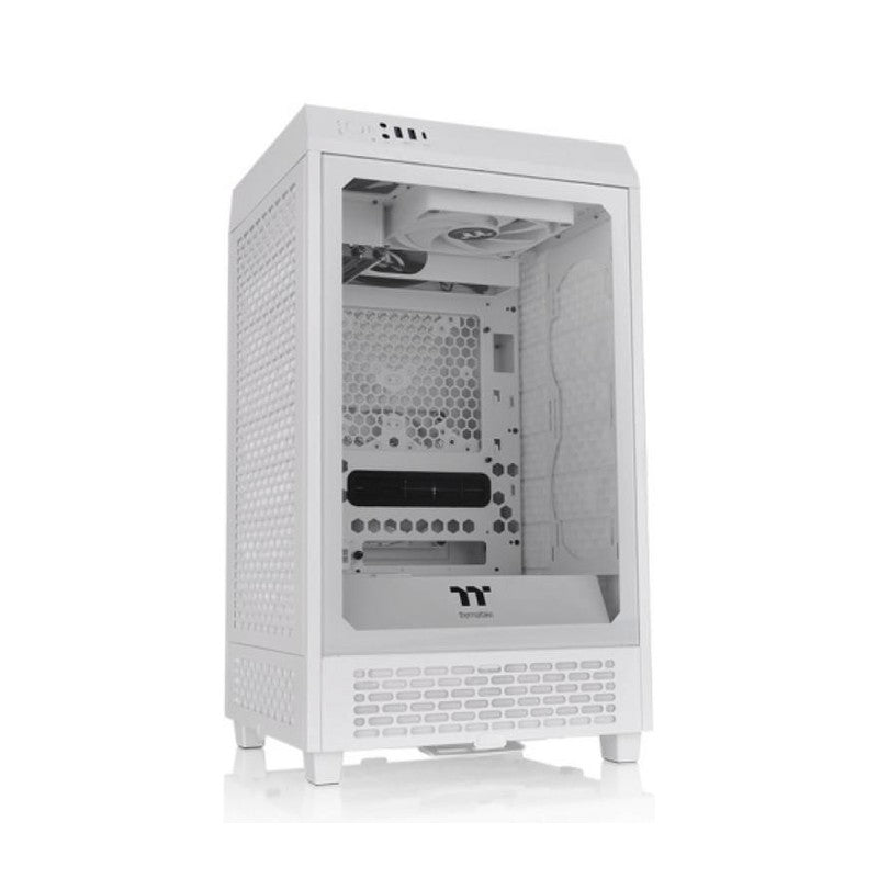 Thermaltake CA-1X9-00S6WN-00 - TT CASE The Tower 200 Snow/Win/SPCC/Tempered Glass*1/CT140 Fan*2/Color Box