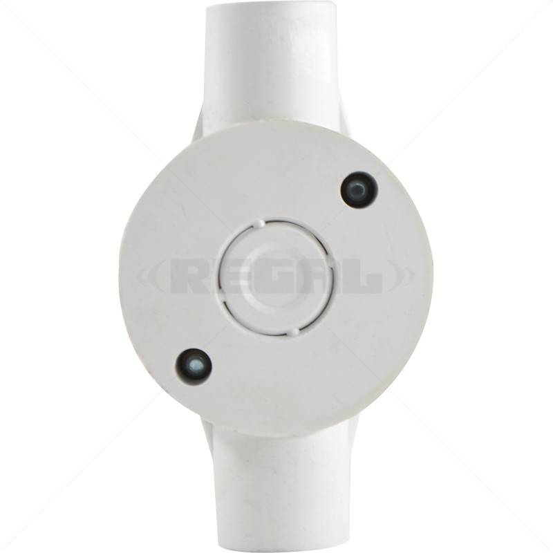 Conduit PVC - 25mm 2-Way Box with Lid and Screws