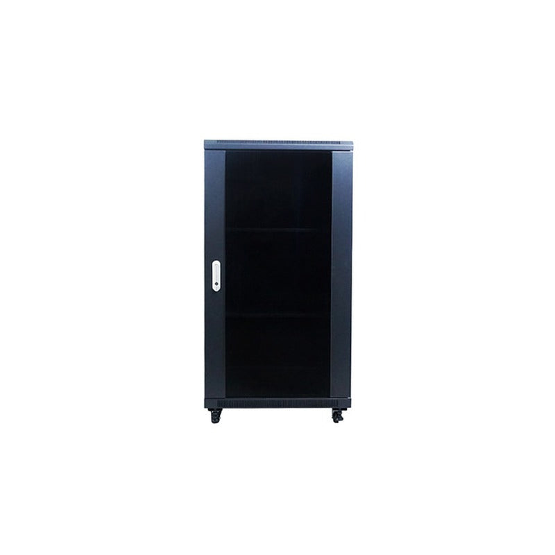Cabinets CA127-1 - Cabinet 27U Floor Standing 600x800mm incl 4 Fans 3 Shelves Glass Door