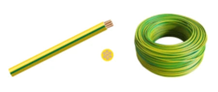 Housewire 2.50mm Green / Yellow 10M
