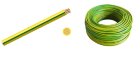 Housewire 2.50mm Green / Yellow 20M