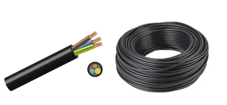 Cabtyre 2.50mm 3 X Core Black 30M