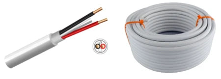 Surfix Round 4.00mm 2 Core + Earth White 20M
