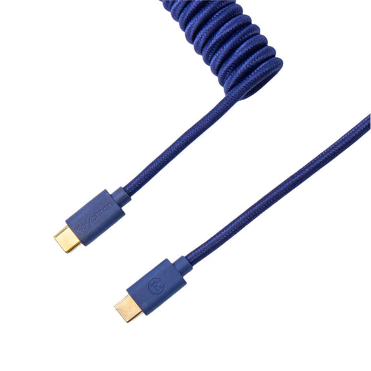 Keychron Coiled Aviator Blue Cable - Guards On Duty Shop & Security Guards