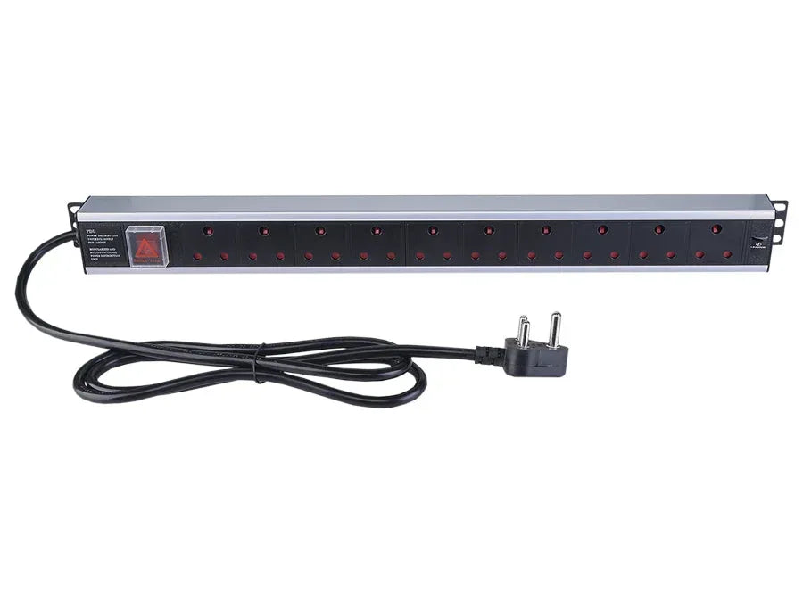 Linkbasic 10 Way Aluminium Moulded Rack Mount PDU Guards On Duty Security