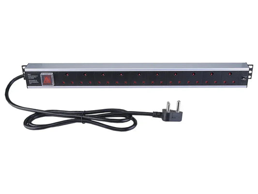 Linkbasic 10 Way Aluminium Moulded Rack Mount PDU Guards On Duty Security