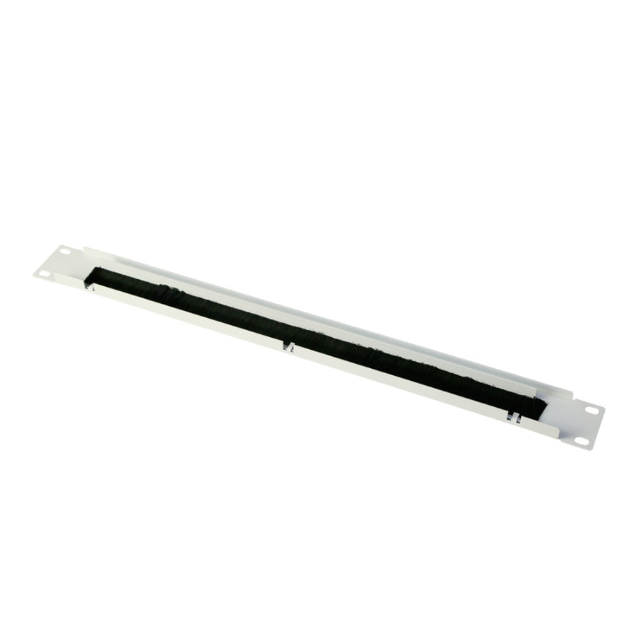 UltraLAN 1U Cabling Brush Panel (White)