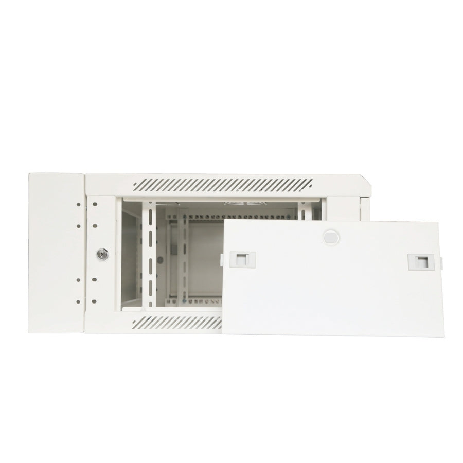 UltraLAN 4U Swing Frame Wall Mount Cabinet (White)