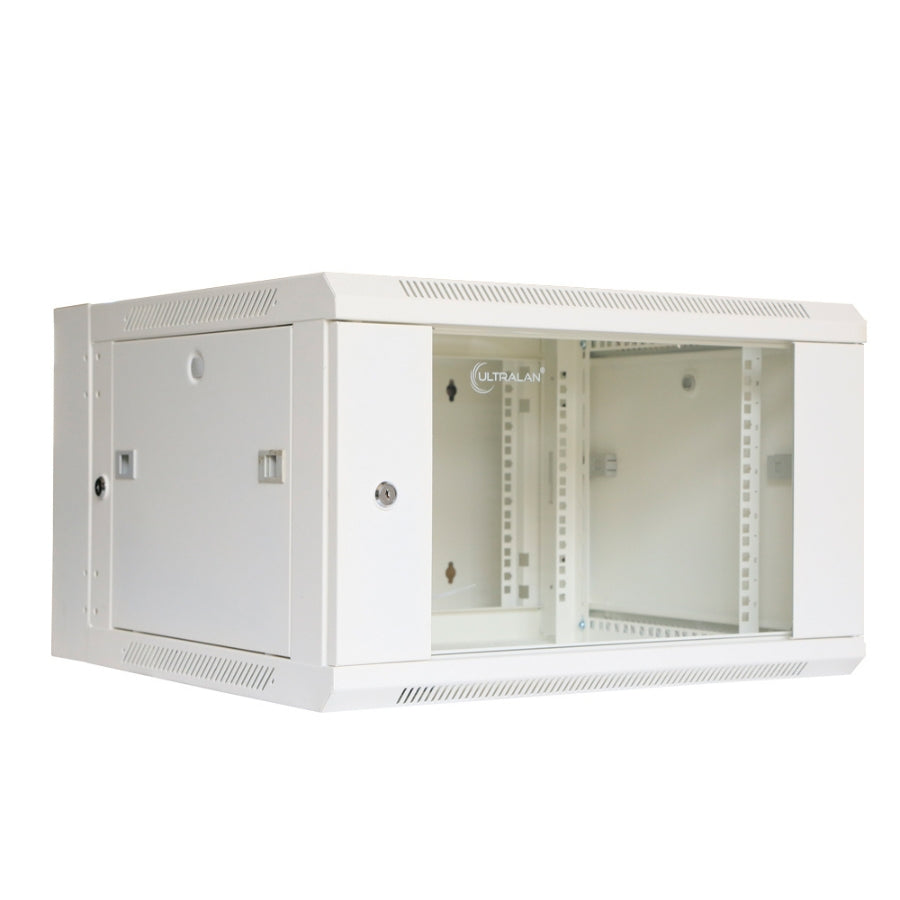 UltraLAN 6U Swing Frame Wall Mount Cabinet (White)