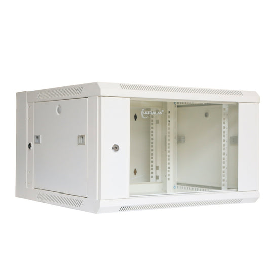 UltraLAN 6U Swing Frame Wall Mount Cabinet (White)