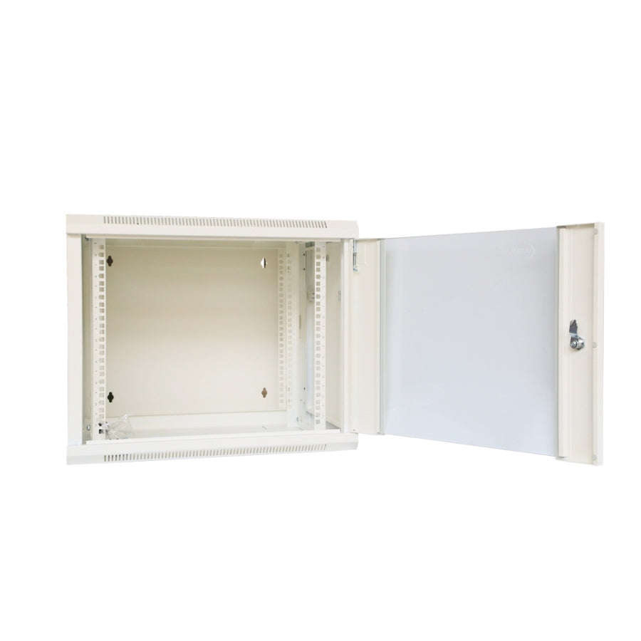 UltraLAN 9U Swing Frame Wall Mount Cabinet (White)